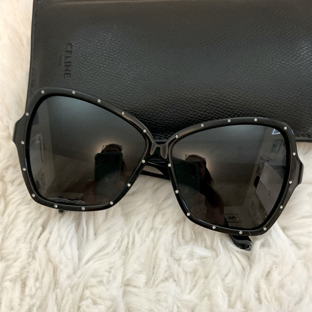 Celine Oversized Rhinestone Sunglasses - Picture 3 of 8